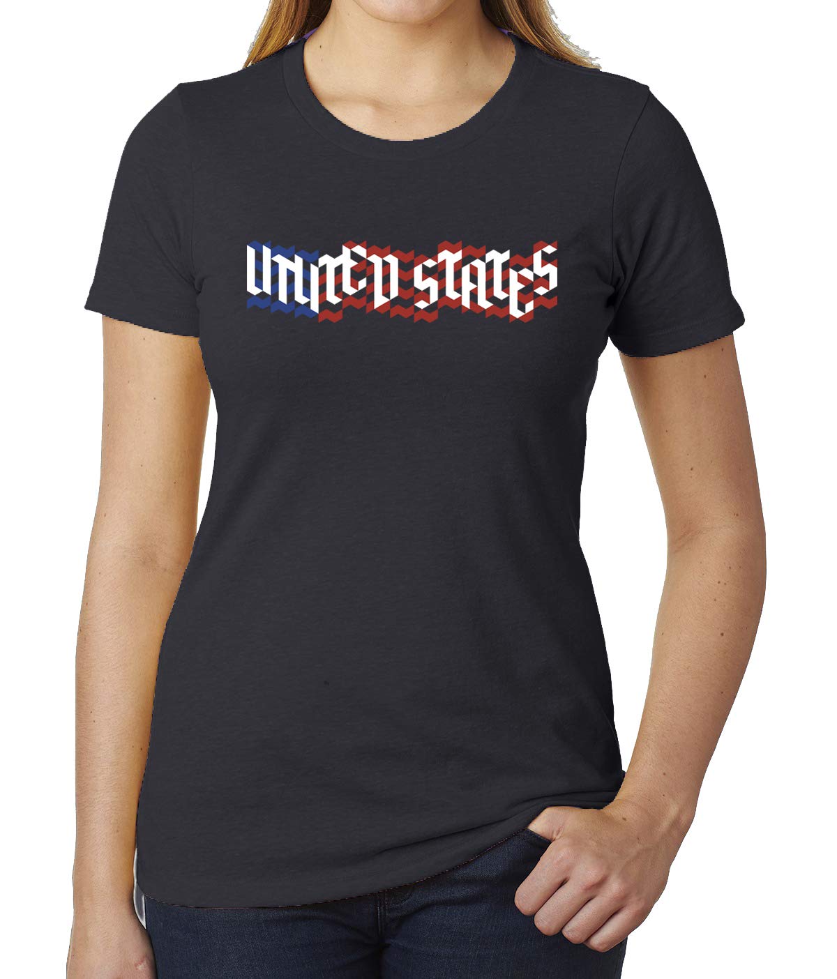 American Flag T-Shirt for Women - Patriotic 4th of July Graphic Tee - Comfortable Cotton USA Shirt - Perfect for Independence Day Celebrations & Summer Outfits