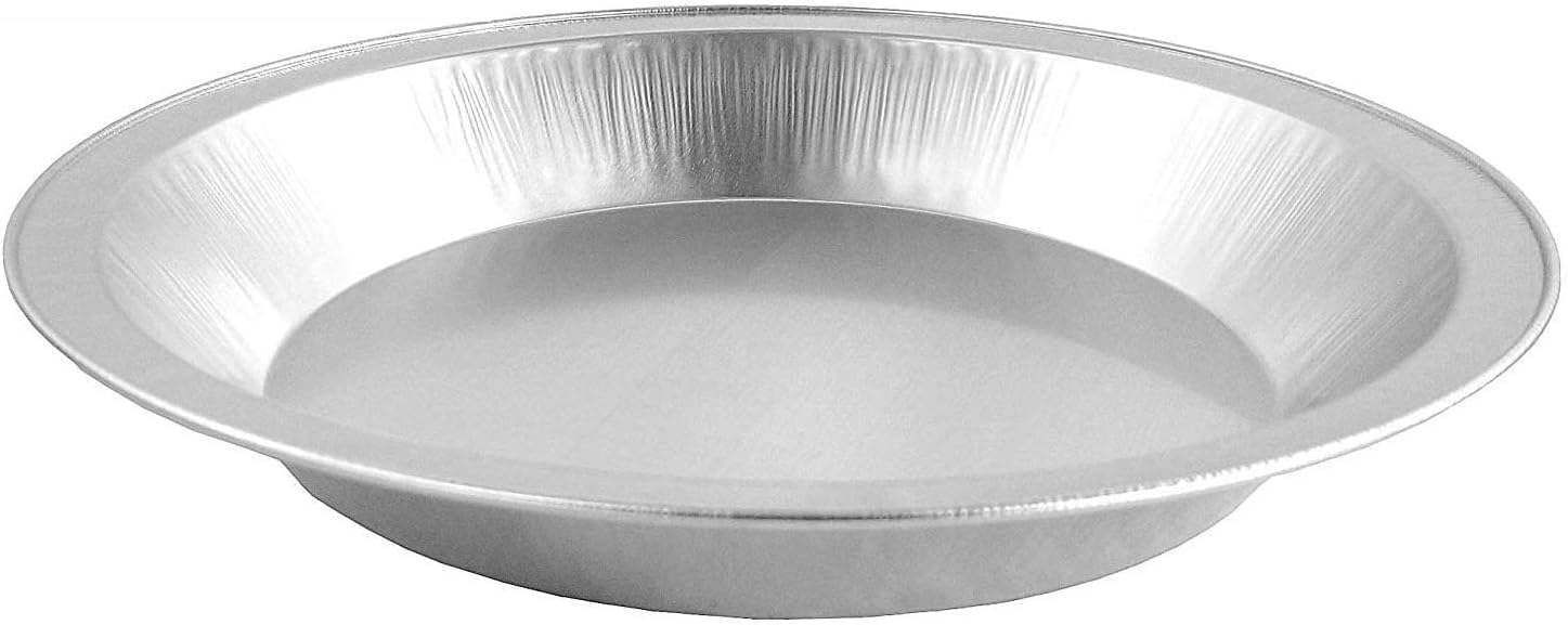 Heavy Duty Handi-Foil 9 Inch Smooth-Wall Aluminum Deep Pie Pans (Pack of 100) - Perfect for Baking, Catering & Commercial Kitchen Use