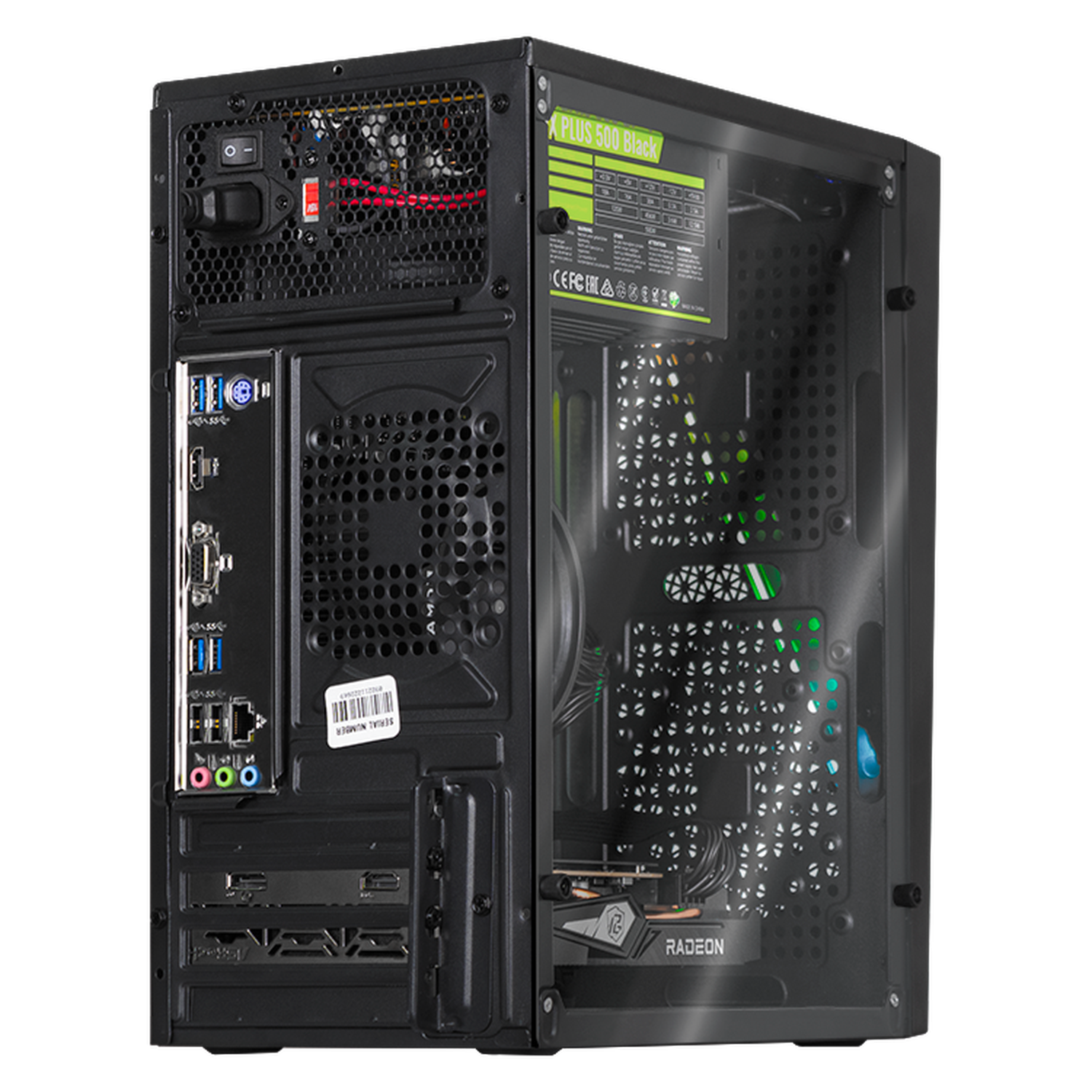 Xtreme PC Gaming Desktop - AMD Radeon RX 6500 XT, Ryzen 5 5500, 16GB RAM, 500GB SSD, 23.8