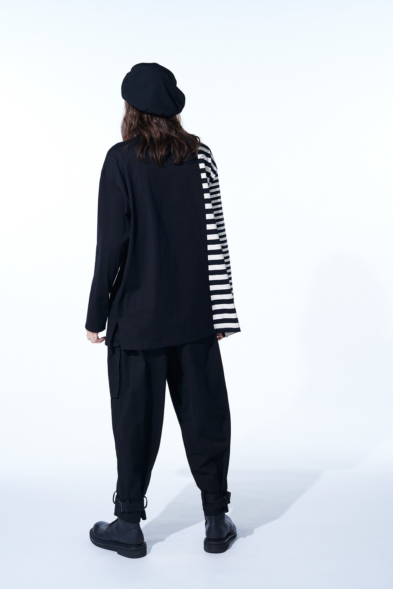 Soft Cotton Jersey Fused Stripe Layered Long Sleeve T-Shirt for Men & Women | Casual Wear, Layering, Everyday Comfort