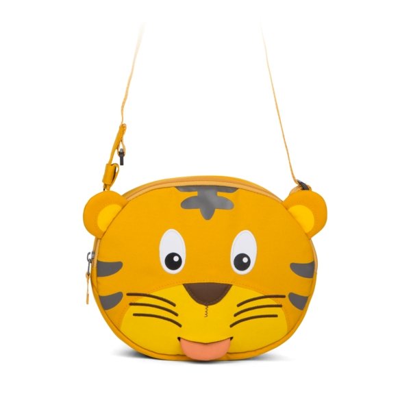 Affenzahn Mini Friend Sling Bag Timmy Tiger - Cute Animal Crossbody Bag for Kids, Adjustable Strap, Lightweight & Durable - Perfect for School, Travel & Outdoor Adventures