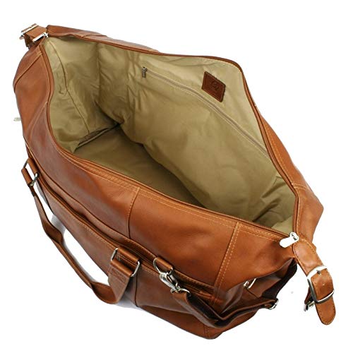 Extra Large Waterproof Duffle Bag with Multiple Zip Pockets - Chocolate Brown Travel Duffel for Gym, Sports, Weekend Trips & Outdoor Adventures