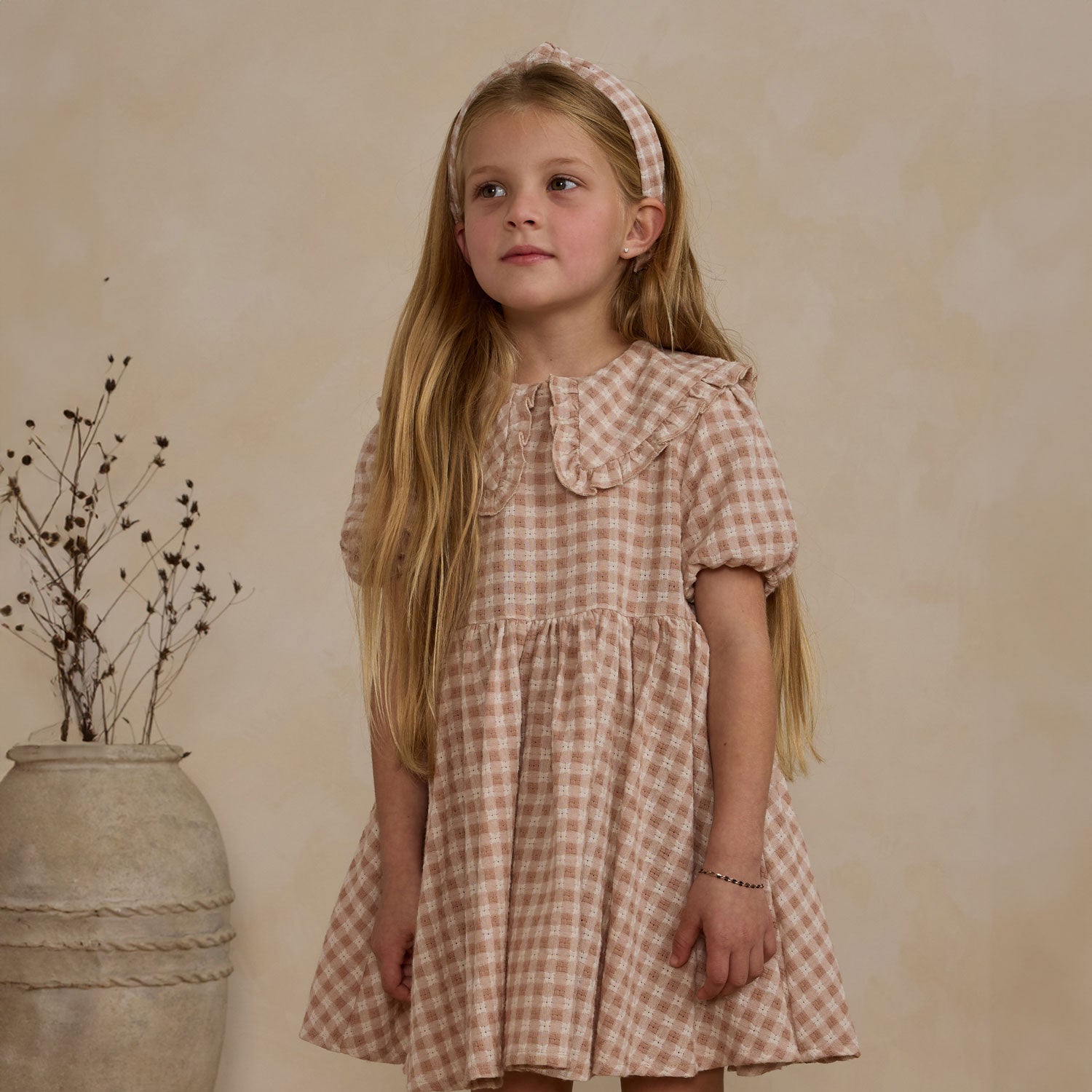 Camille Dress - Pink Gingham Floral Summer Dress for Women | Casual & Party Wear | Perfect for Beach, Vacation & Date Nights