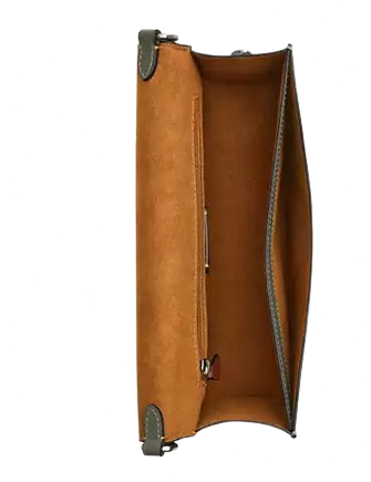 Coach Eliza Flap Crossbody Bag with Leather Covered Closure - Stylish & Compact Purse for Women, Perfect for Everyday Use, Work, and Travel
