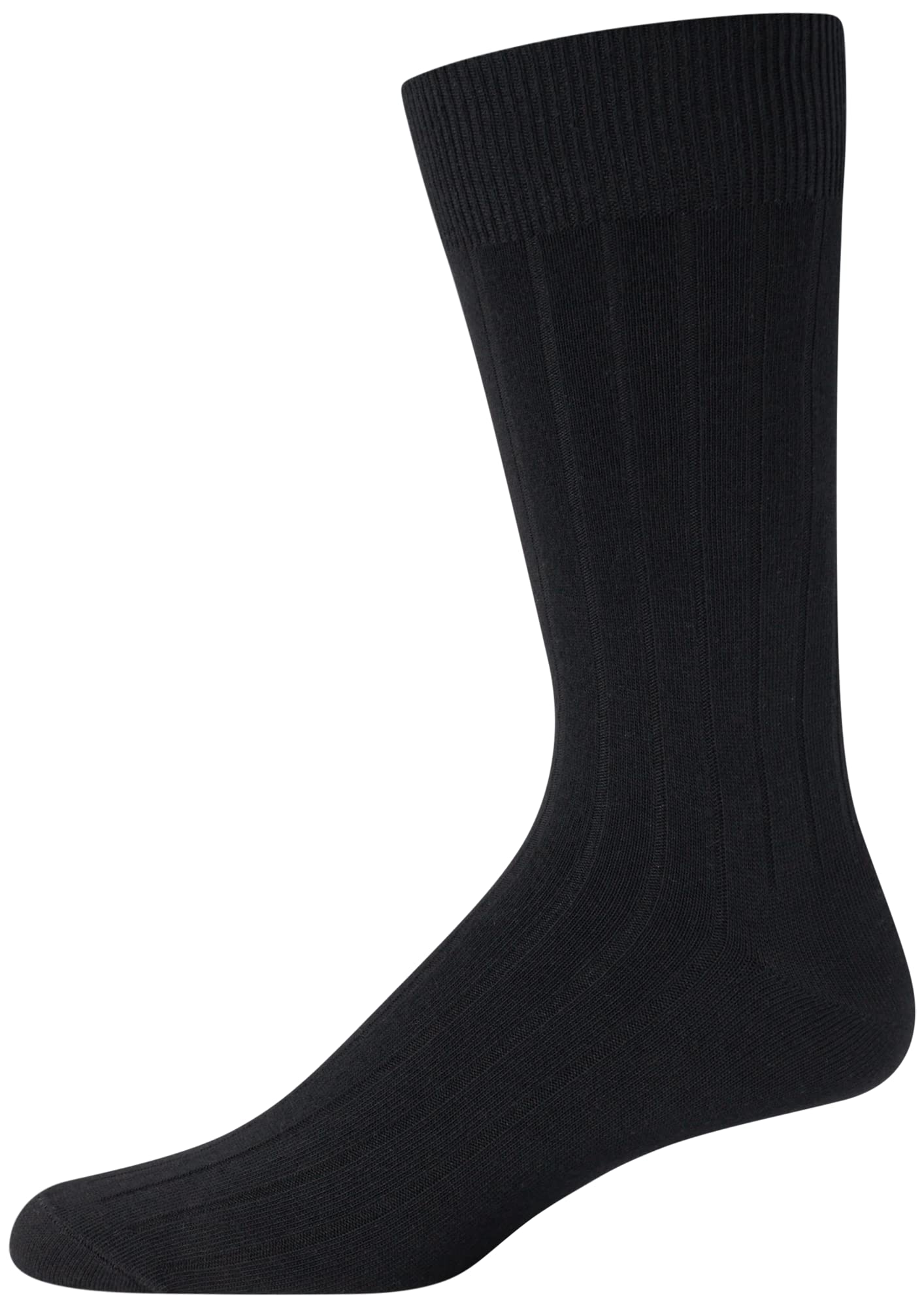 Calvin Klein Men's Crew Socks 4-Pack - Lightweight Combed Cotton Blend Dress Socks for Men Size 7-12 - Breathable Everyday & Formal Wear Socks for Office, Business, Wedding & Casual Outfits