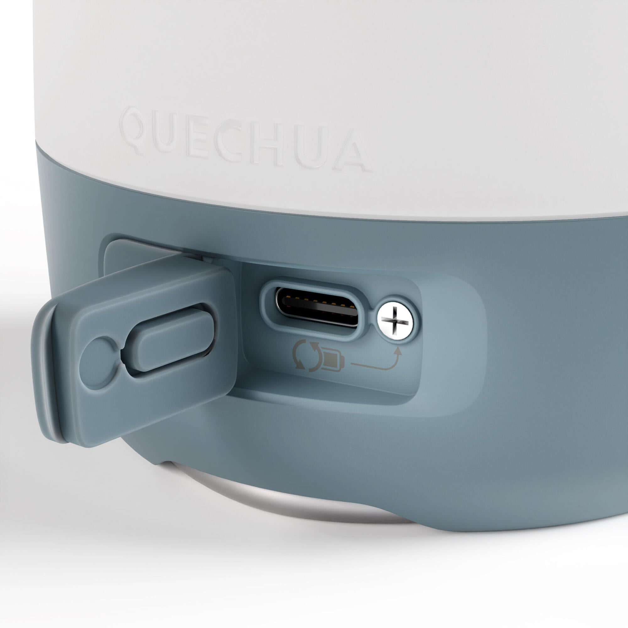 Quechua BL 60 Rechargeable Camping Lantern - USB-C & Dynamo Charging, 60 Lumens LED Light for Outdoor Adventures, Hiking, and Emergency Power Outages