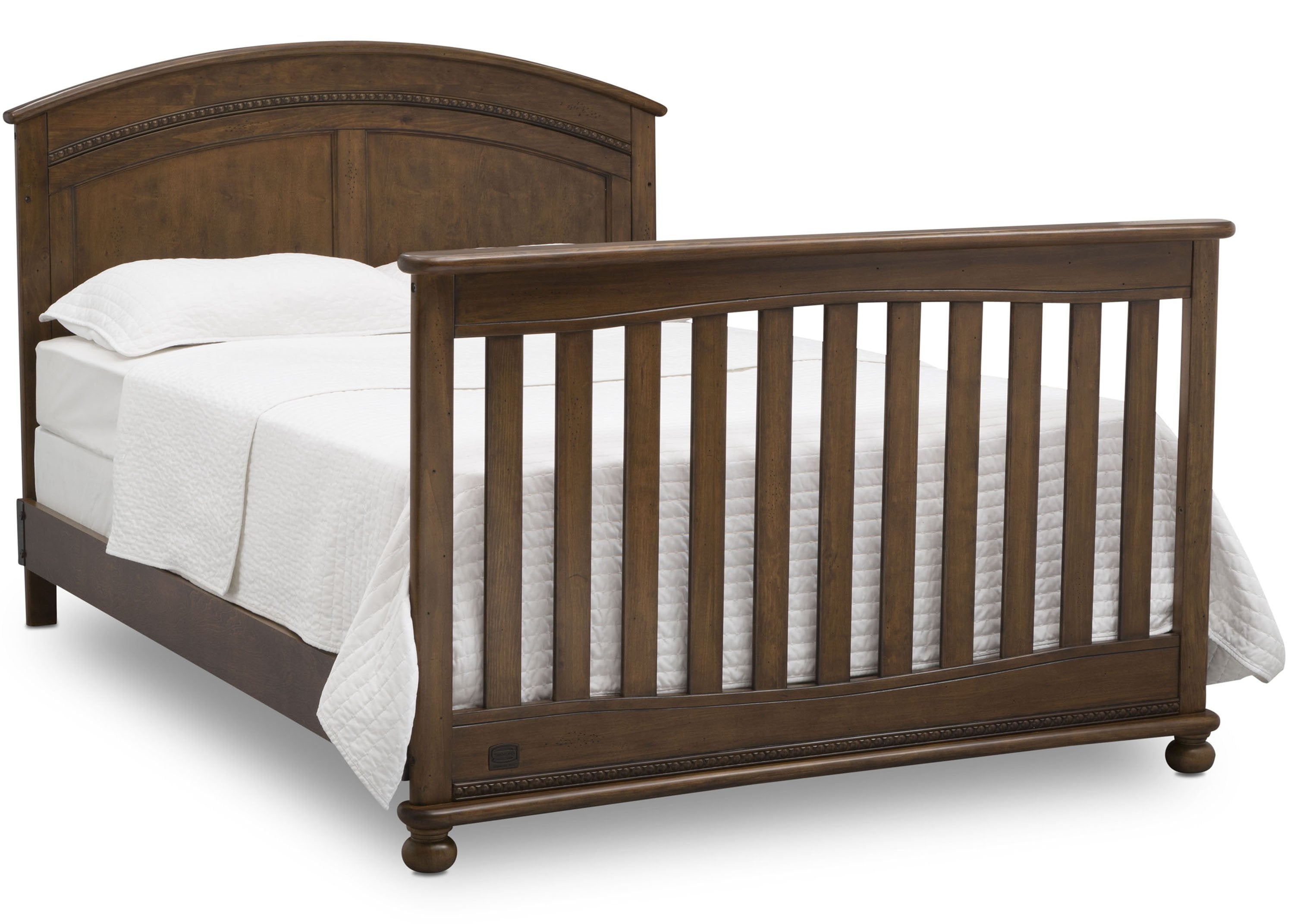 Ainsworth 4-in-1 Convertible Baby Crib - Toddler Bed, Daybed & Full-Size Bed - Safe Nursery Furniture for Newborns & Kids - Perfect for Bedrooms & Daycare Centers