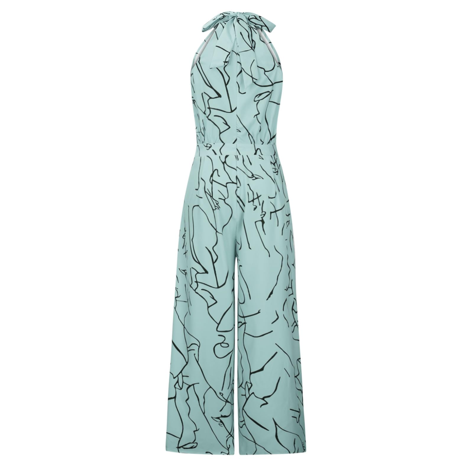 Floral Wide Leg Jumpsuit for Women - Summer Sleeveless Romper & Fashion Overalls | Beach & Vacation Wear