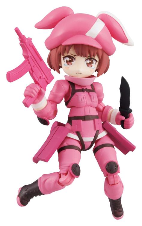 Desktop Army Sword Art Gun Gale Online Trading Figures Box Set of 3 - Anime Collectible Action Figures for Display & Gaming Scenes