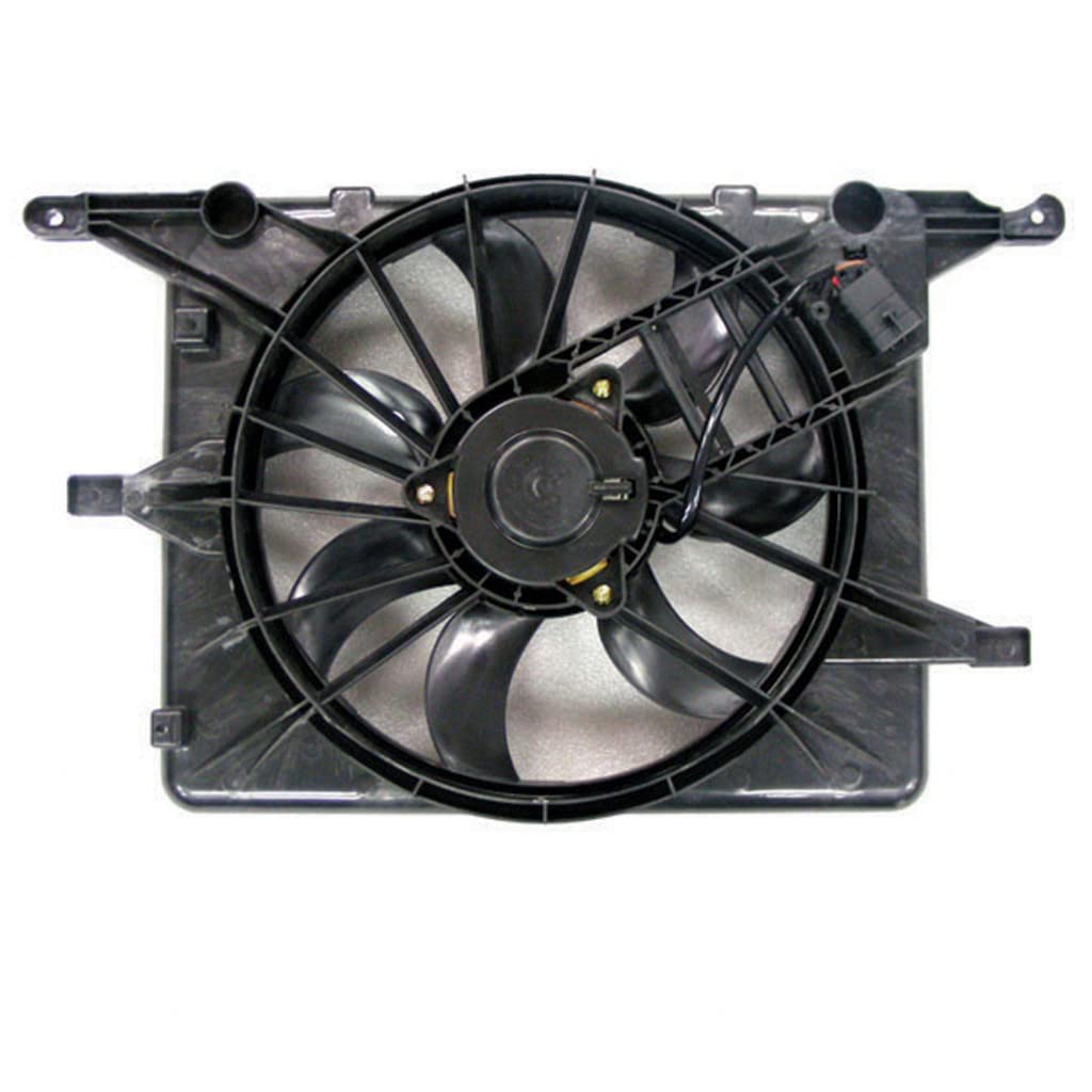 2007-2009 Saturn Sky AC Radiator Fan Assembly Replacement for 2.4L Engine - Compatible with GM3115214 & 19130228 | Perfect for Cooling System Repair & Summer Driving
