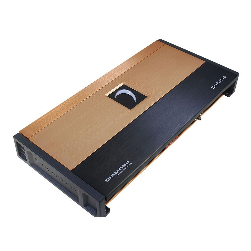 Diamond Audio HX1600.1D 1600W RMS Monoblock Car Amplifier - Class D, 1 Ohm Stable, HEX Series - Perfect for Car Audio Systems, Bass Boost, and Subwoofer Installation