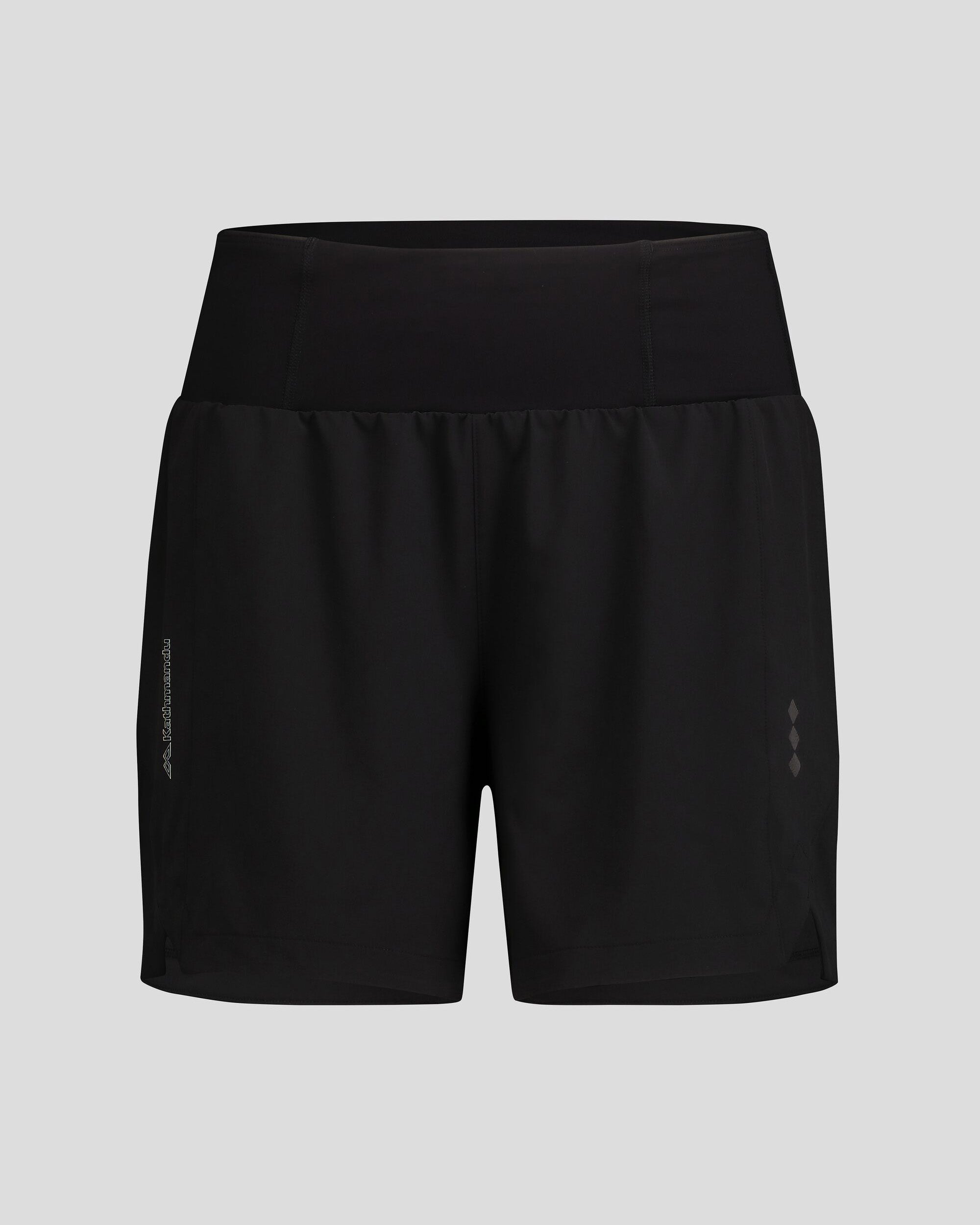 Women's Seeker 5 Inch Running Shorts - Black Stingray Color for Gym, Yoga & Outdoor Activities