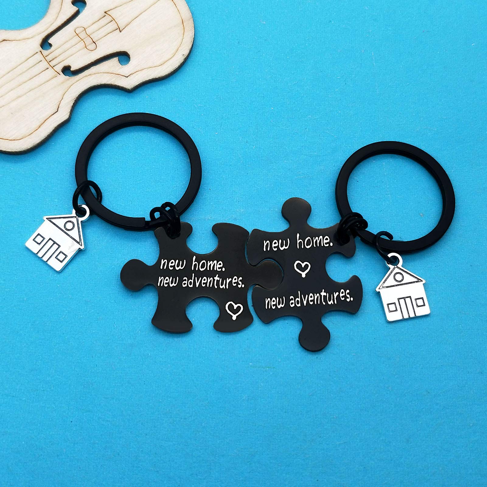 Xiahuyu New Home Keychain - Housewarming Gift for New Homeowners, First Home & Moving In Present - Perfect for House Keys, Welcome Gifts & New Home Decor