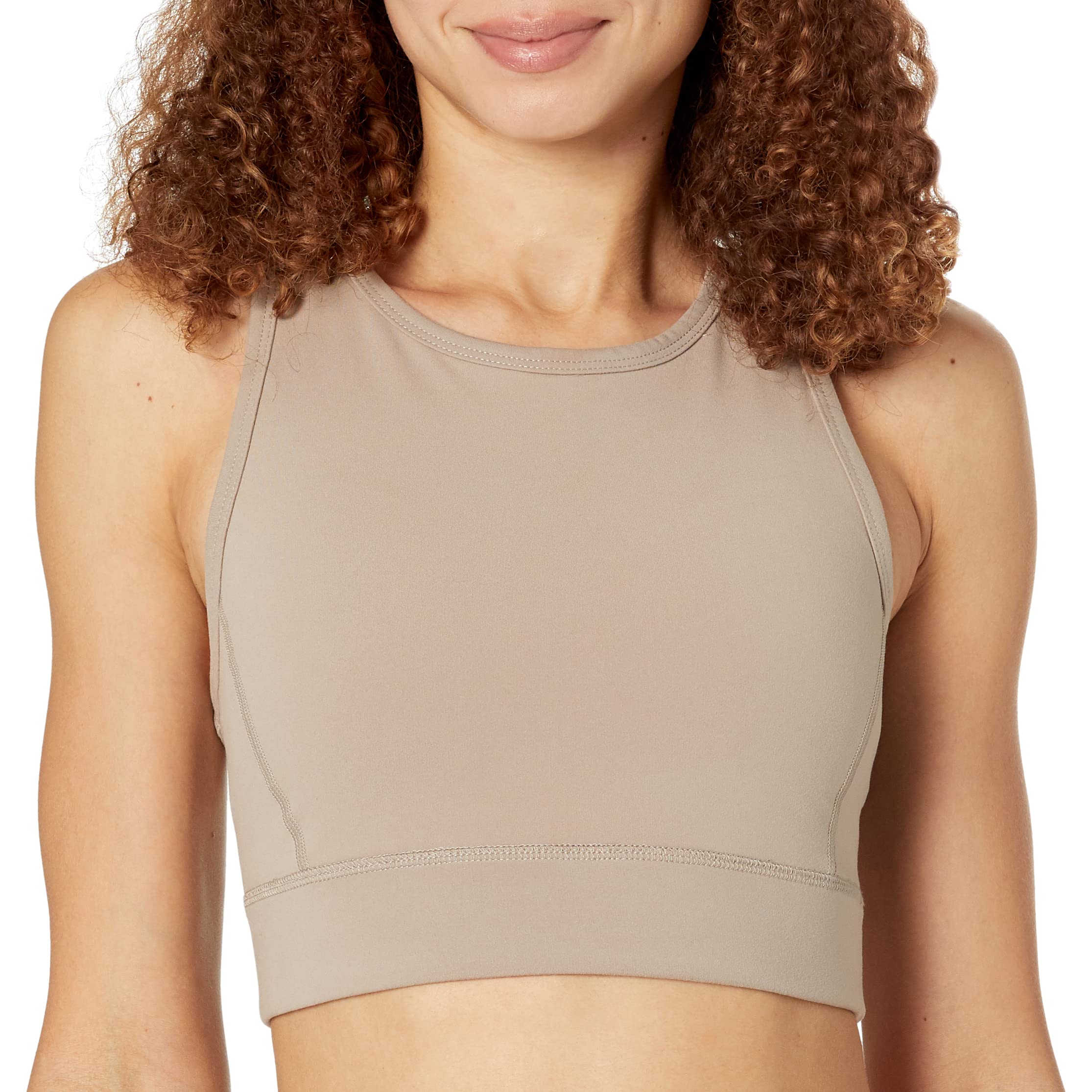 Calvin Klein Performance Women's Pilates Outfit - Fitness Crop Top & Scoopneck Bra for Yoga, Gym & Activewear | Breathable & Comfortable Workout Clothes