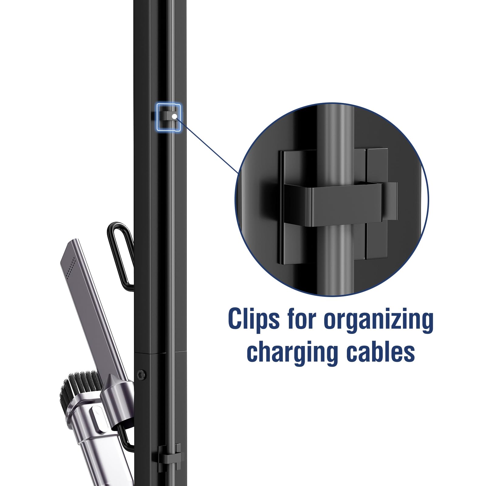 Dyson Vacuum Holder Stand - Universal Wall Mount Bracket for Dyson Cordless Vacuums V6 V7 V8 V10 V11 V12 V15 | Vacuum Accessories Organizer | Perfect for Garage, Closet & Home Storage Organization