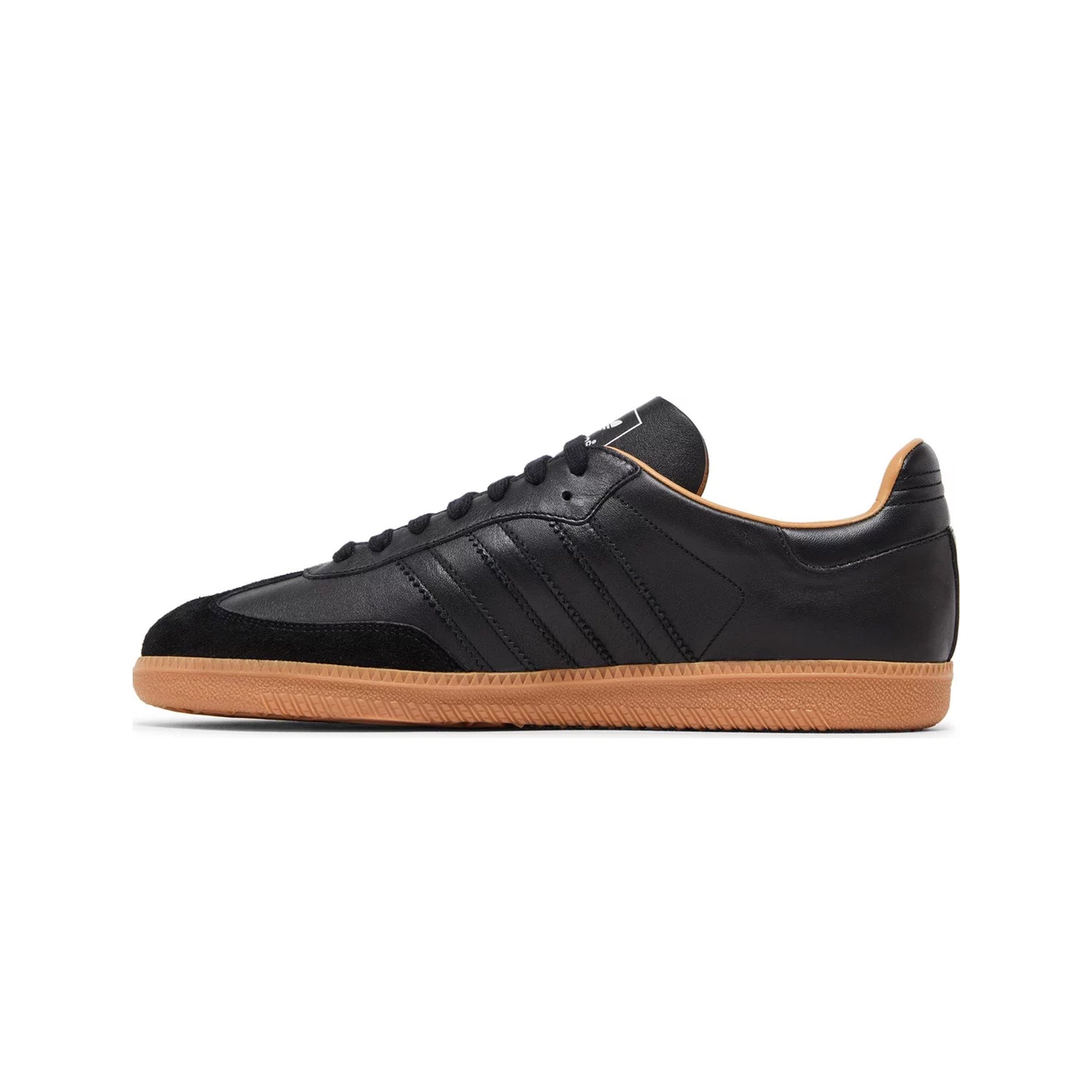 Adidas Samba OG Made in Italy 'Black Gum' Sneakers (2024) - Classic Black Leather Shoes for Men & Women | Perfect for Casual Wear, Street Style & Everyday Fashion