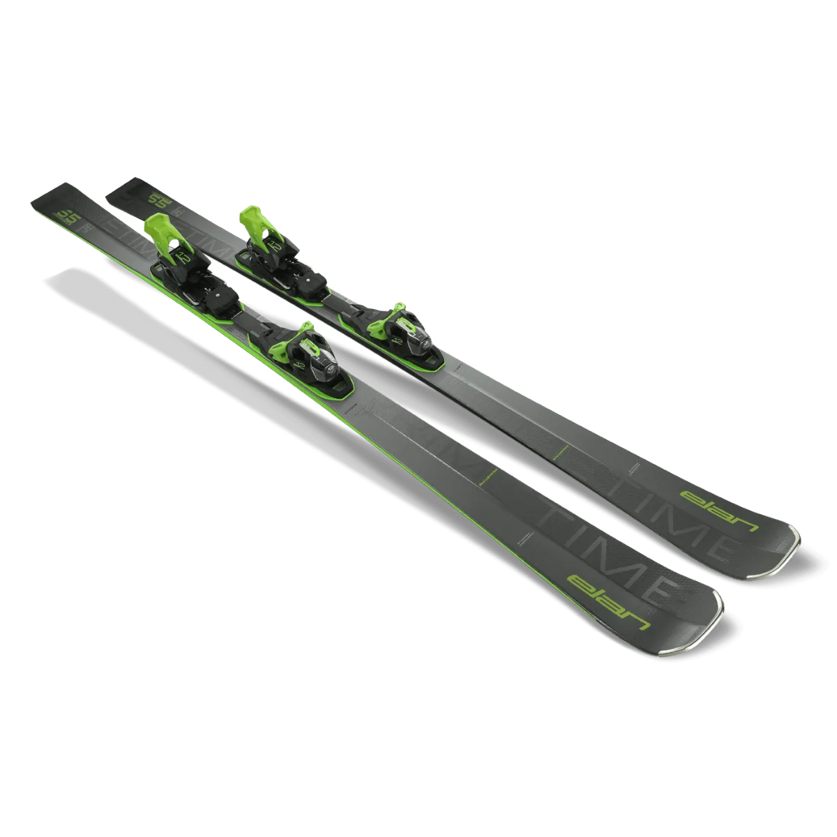 Elan PRIMETIME 55 FX Skis with EMX 12.0 DB192219 Bindings 2025 - All-Mountain Performance for Intermediate to Advanced Skiers - Perfect for Groomed Trails and Powder Days
