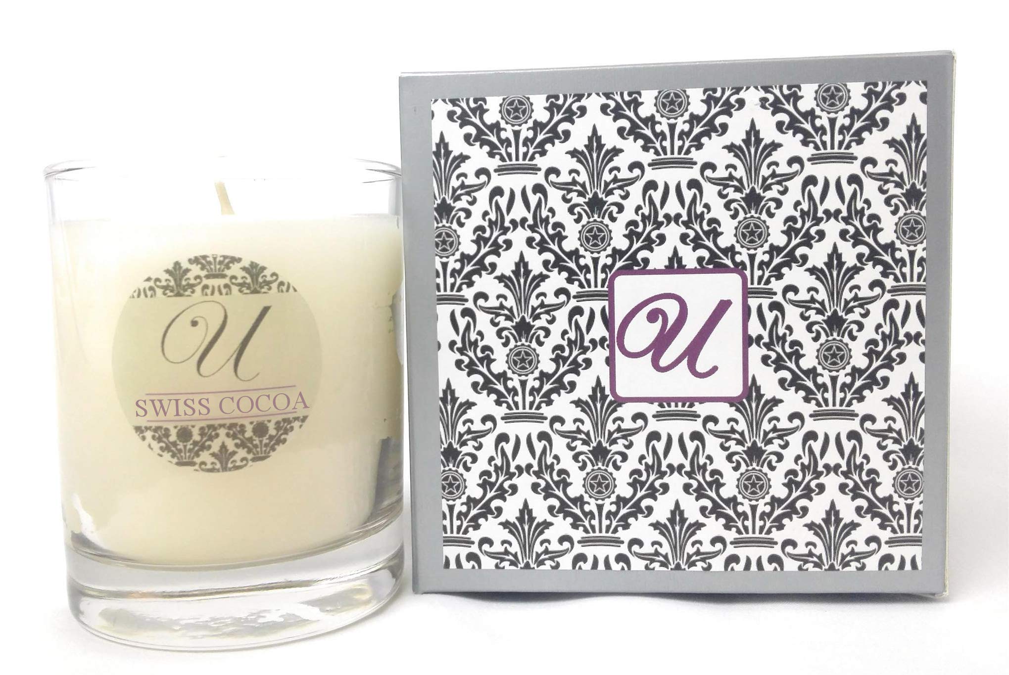 Premium Swiss Cocoa Scented Candle in 8oz Glass Jar with Hidden Jewelry (Ring Size 9) - $10 to $10,000 Value - Luxury Home Decor & Romantic Gift for Birthdays, Anniversaries & Special Occasions