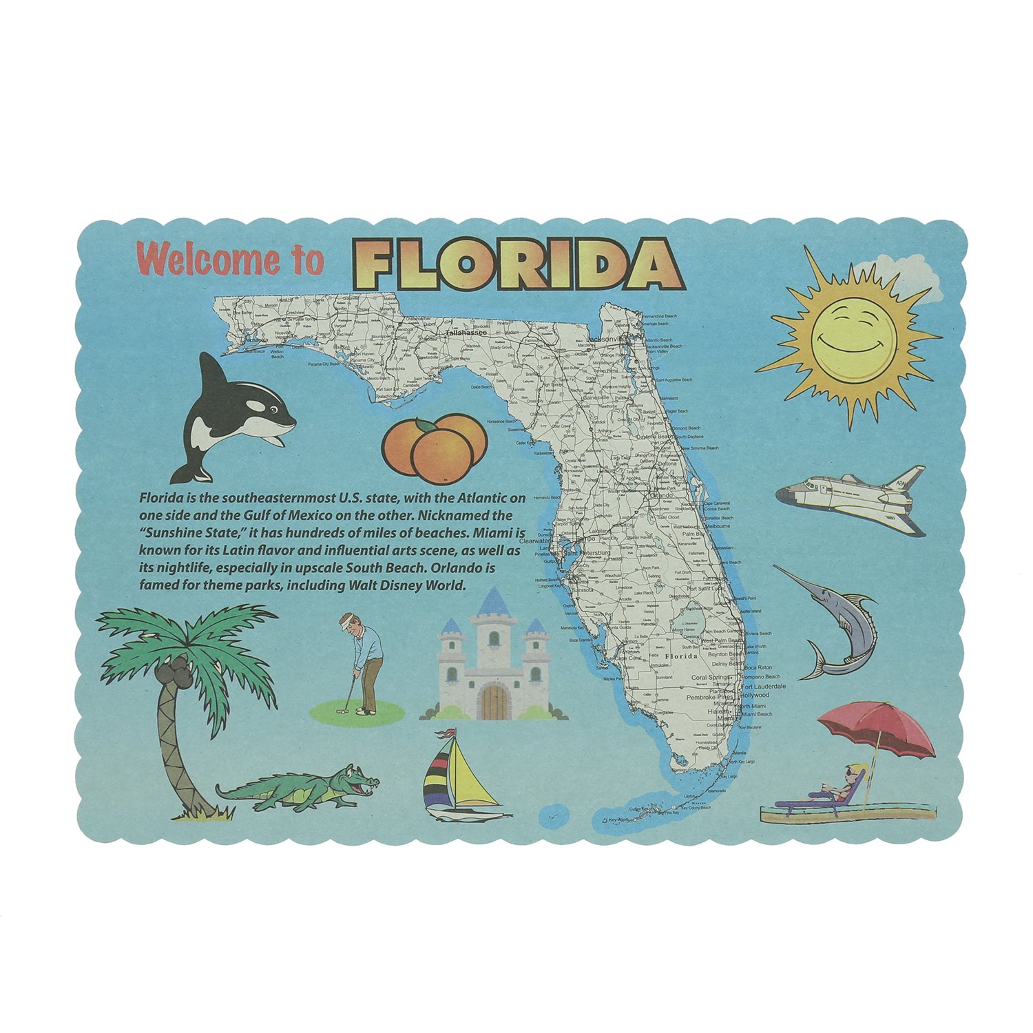 Royal Florida Design Premium Placemats - Set of 1000 Waterproof & Heat-Resistant Table Mats for Restaurants, Events & Home Dining - Bulk Disposable Placemats for Parties, Weddings & Catering Services