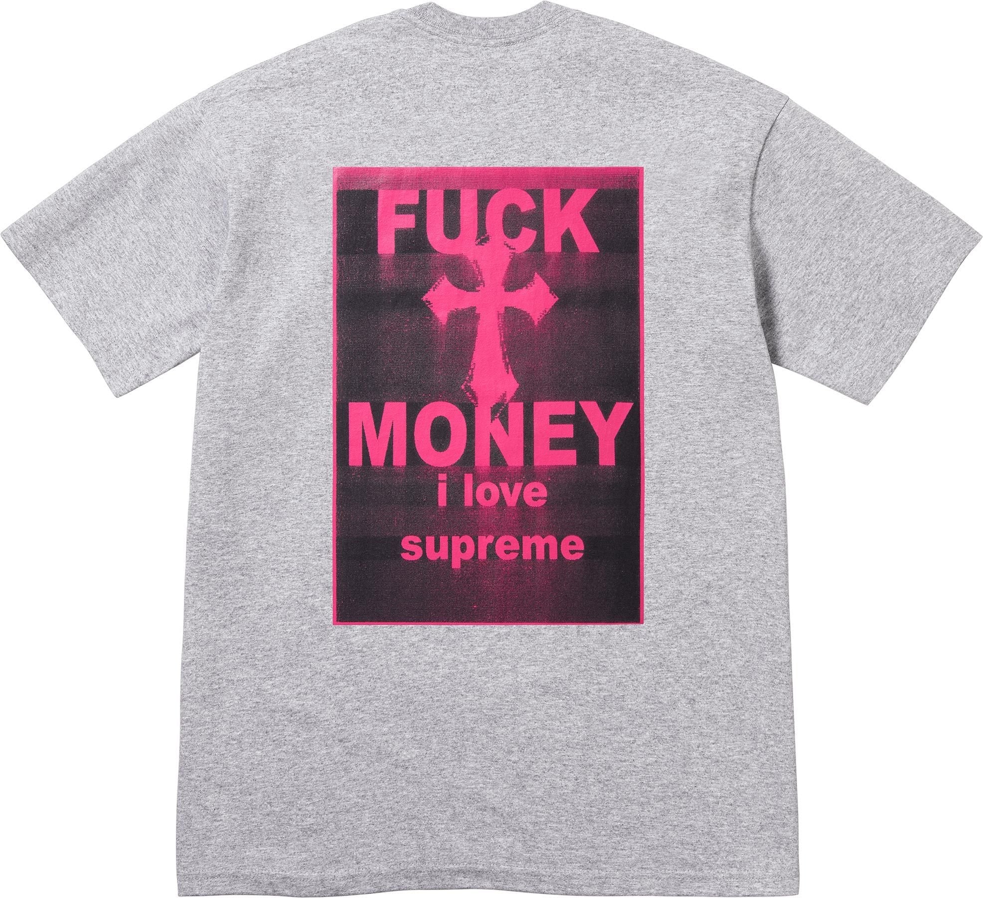 SUPREME 24FW FUCK MONEY T-Shirt - Streetwear Graphic Tee for Men, Hip Hop Fashion, Urban Style - Perfect for Concerts, Parties & Casual Wear