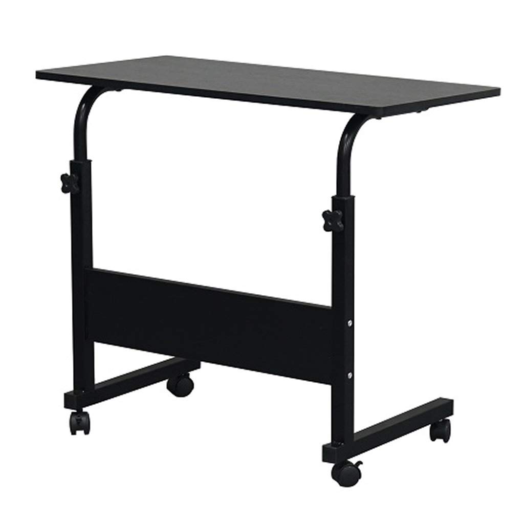 LICHUAN Black Side Table - 15MM Chipboard Steel End Table with Removable Baffle, Easy Assembly Nightstand for Living Room, Bedroom & Office (Color: Black)