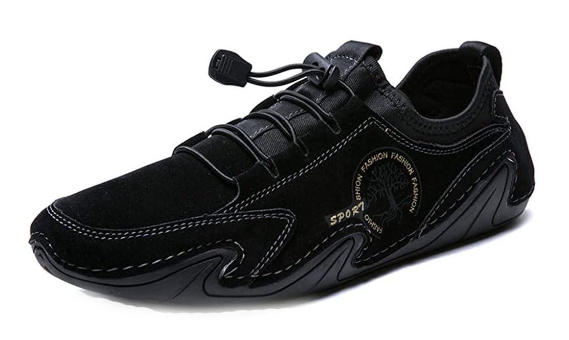 **Men's Casual Leather Loafers - Slip On Boat Shoes for Driving, Outdoor, Work & Office - Comfortable Dress Sneakers & Moccasins - Perfect for Daily Wear, Travel & Business Casual**
