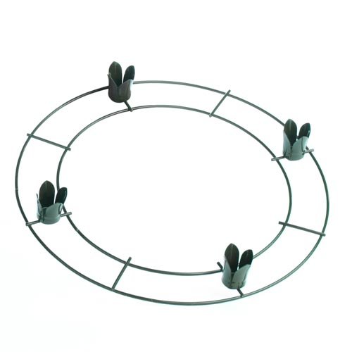 Premium Metal Wire Advent Wreath Rings - Set of 25 Durable Christmas Candle Holders for Church, Home Decor & Holiday Displays - Bulk Wholesale Wreath Frames by Factory Direct Craft