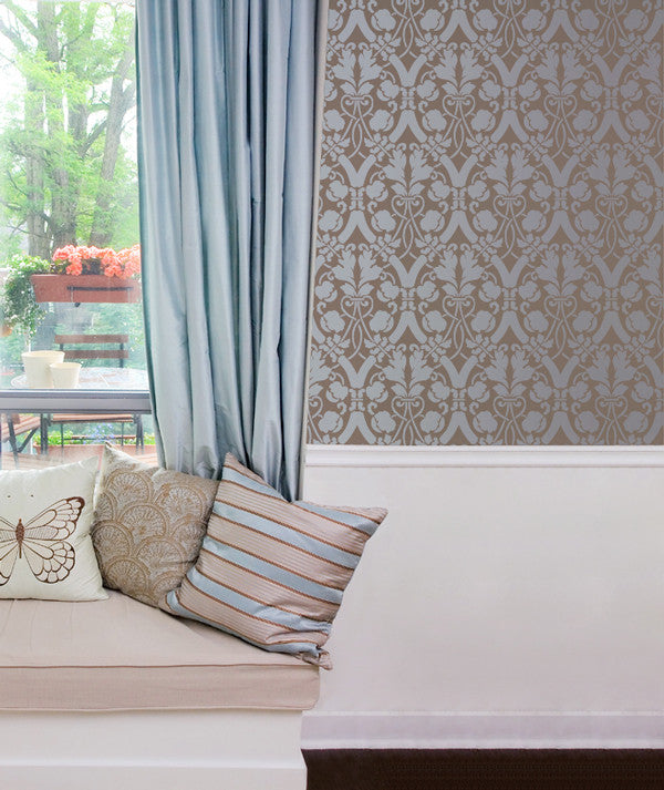 Entwined Trellis Wall Stencil - Reusable DIY Painting Template for Home Decor, Furniture & Crafts | Perfect for Bedroom, Living Room, and Nursery Accent Walls