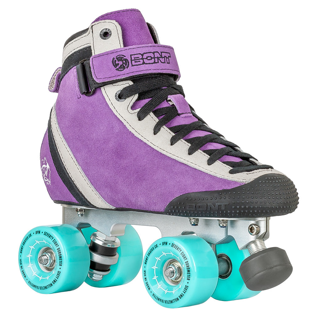 Bont ParkStar Tracer BPM Quad Roller Skates - Complete Package for Park Skating, Derby & Outdoor Roller Skating - Perfect for Adults & Teens