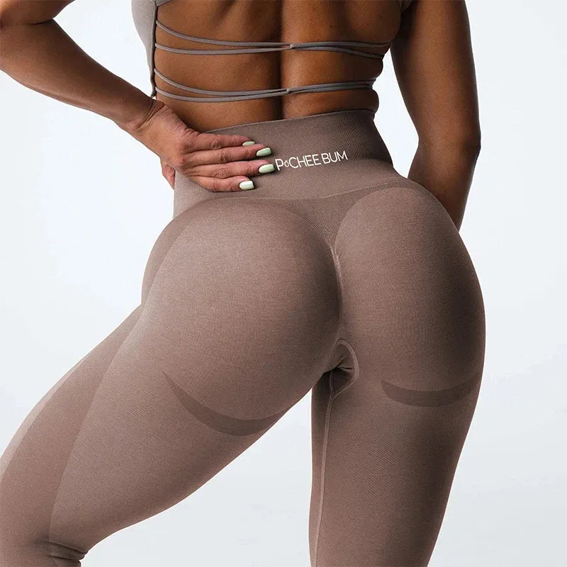 Pchee Bum Contour Seamless Leggings for Women - Booty Lifting Scrunch Yoga Pants with Stretchy Soft Fabric for Workouts, Gym & Sports | Perfect for Yoga, Running & Everyday Wear
