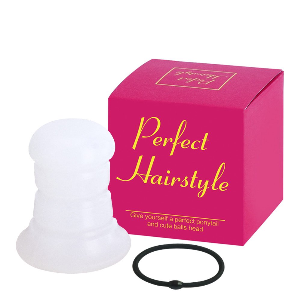 Crystal Clear Ponytail Holders & Volume Enhancer - Fashion Hair Bun Maker & Magic Styling Tool for Women & Girls - Perfect for Parties, Weddings, and Everyday Hairstyles
