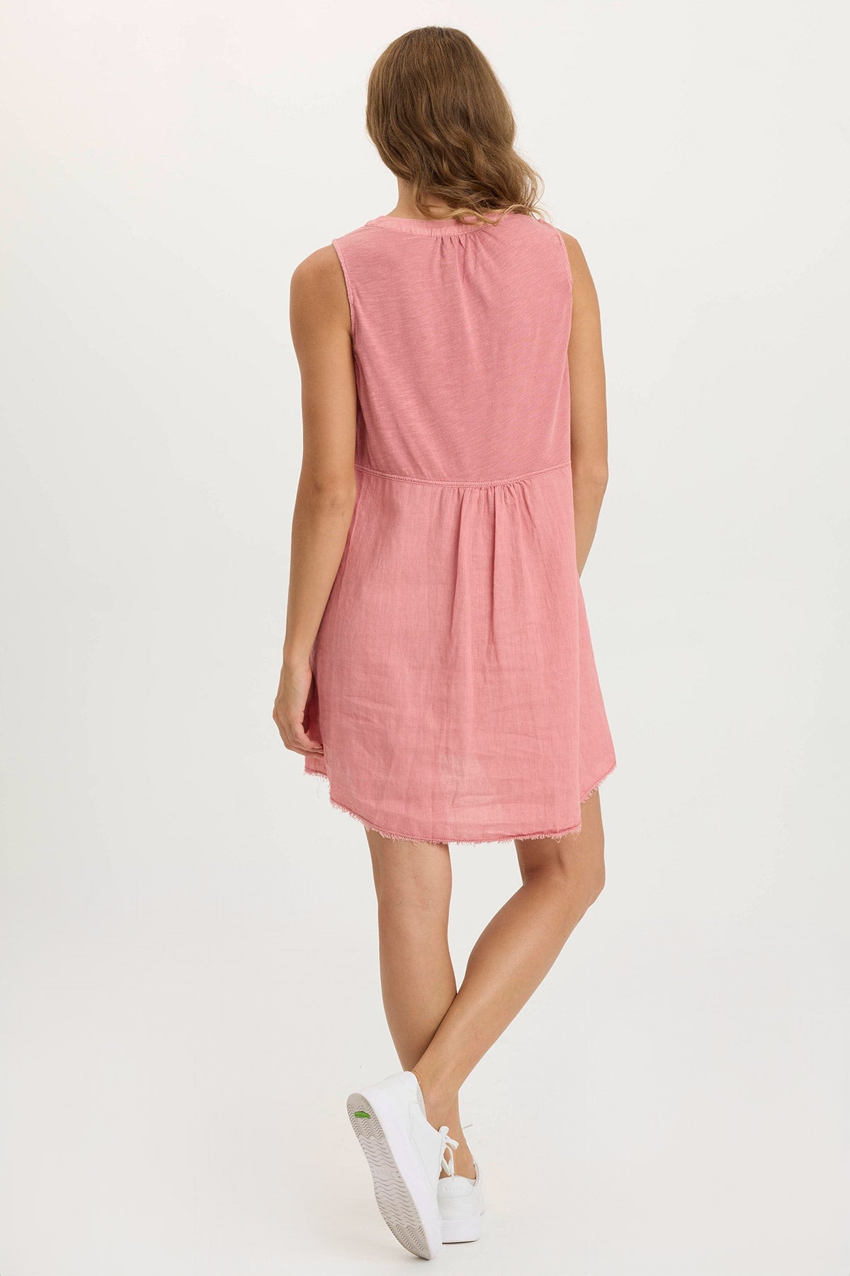 Catava Women's Linen Jersey Tank Dress - Soft Breathable Summer Casual Sleeveless Dress for Beach, Vacation, and Everyday Wear