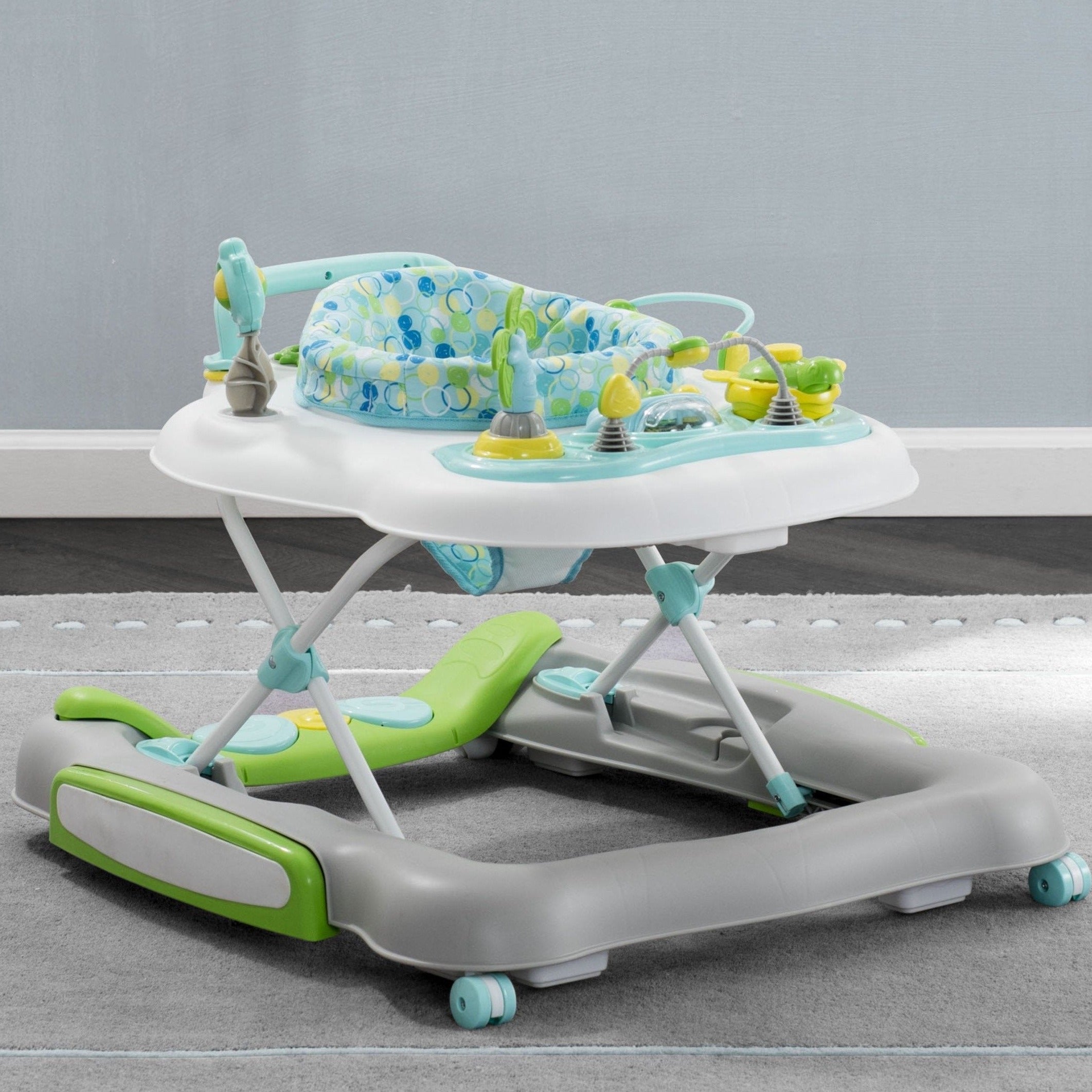 4 in 1 Discover & Play Musical Baby Walker - Interactive Learning Toy with Lights & Sounds for Toddlers 6-12 Months - Perfect for Early Development & First Steps
