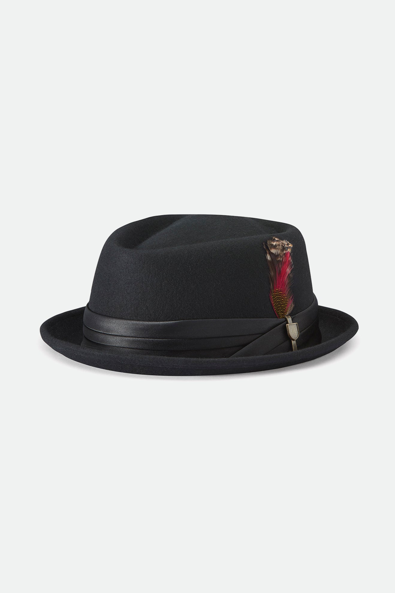 Premium Stout Pork Pie Hat - Classic Black Felt Fedora for Men & Women | Vintage Style for Outdoor Events, Concerts, and Everyday Fashion