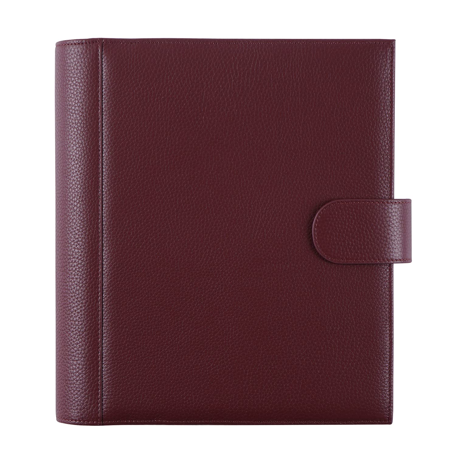 Premium Moterm Leather Cover for HP Classic Laptop - Stylish Pebbled-Burgundy Case with Pen Loop & Card Slots | Perfect for Office, Travel & Business Professionals
