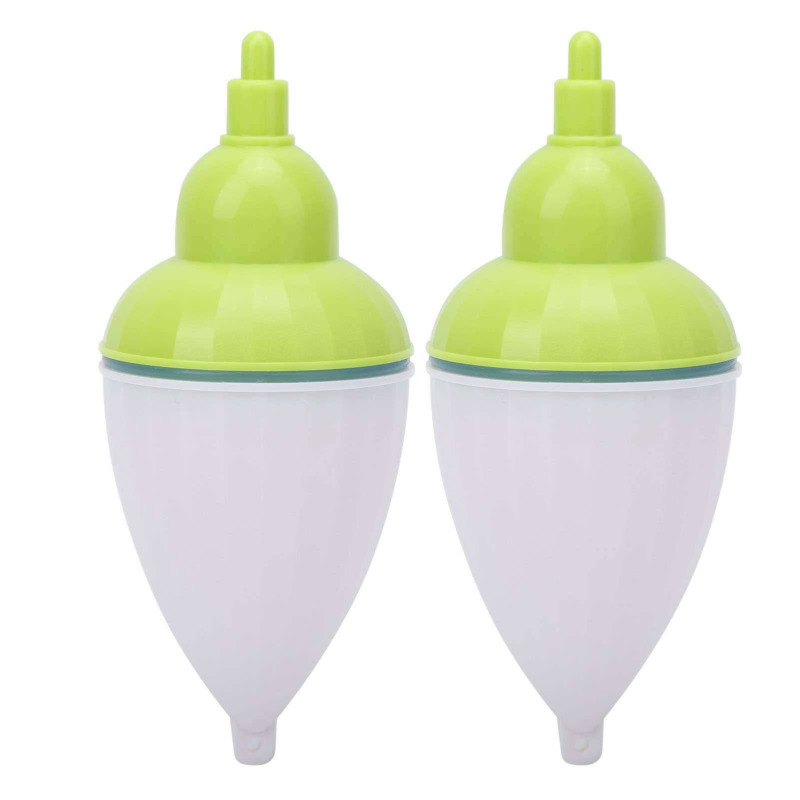 Vbestlife 2Pcs LED Fishing Bobbers with Glow Light - Plastic Night Fishing Floats for Freshwater & Saltwater Fishing - Perfect for Night Fishing, Crabbing, and Ice Fishing Accessories