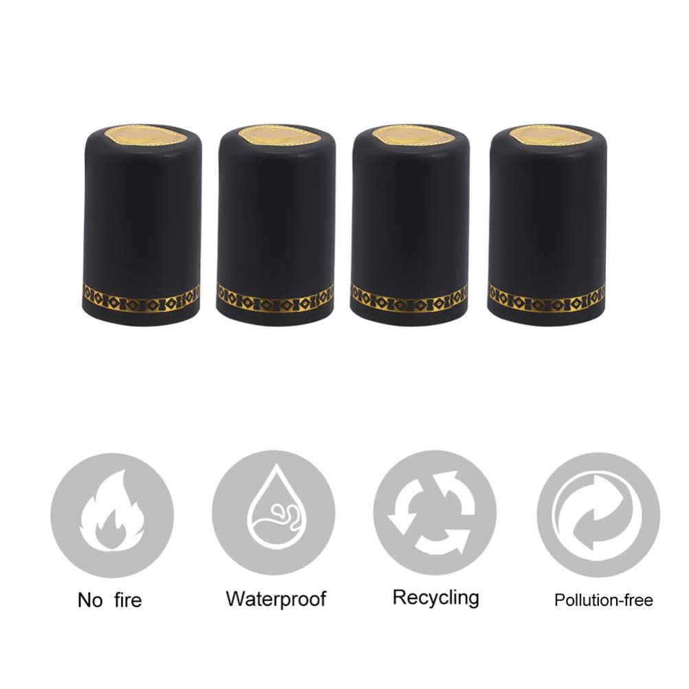 200pcs Red Wine Bottle Heat Shrink Caps - Premium Wine Cellar Capsules, Bar Bottle Covers & Decor - Perfect for Wine Storage, Gifts & Professional Wine Presentation
