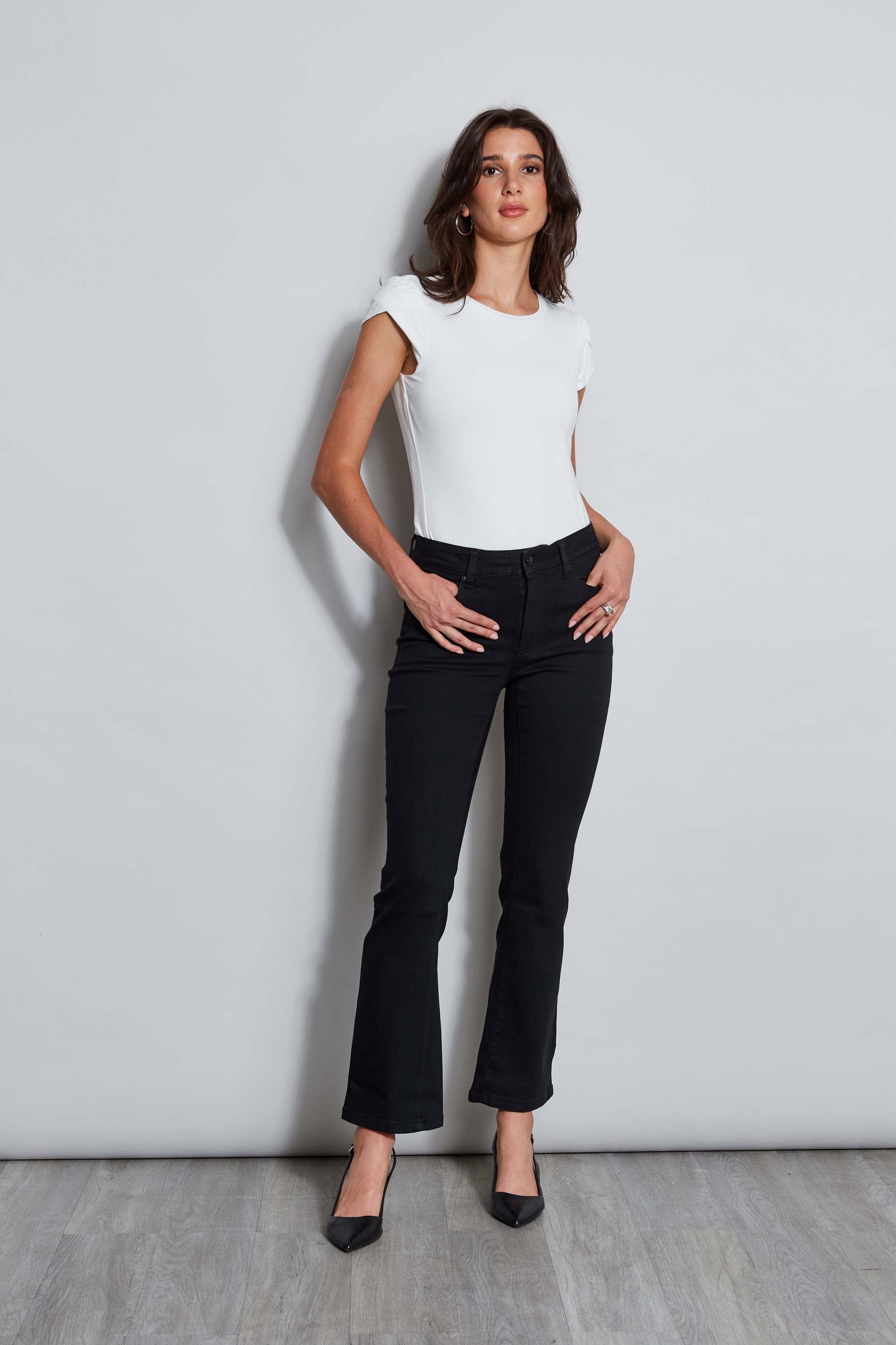 Tahari Women's 28 Fit & Flare Stretch Denim Jeans - High Waist Slimming Skinny Jeans for Casual Wear & Night Out