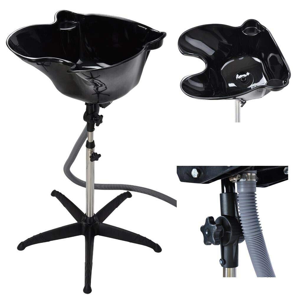 Adjustable Height Portable Shampoo Bowl - Deep Basin Hair Washing Kit for Salon & Home Use - Perfect for Mobile Stylists, Home Hair Care & Professional Salon Treatments