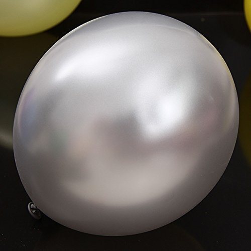 24 Inch Silver Pearlized Latex Balloons (Pack of 4) - Elegant & Durable Party Decorations for Birthdays, Weddings, Anniversaries & Special Events - Perfect for Ceiling Decor, Photo Backdrops & Celebration Centerpieces