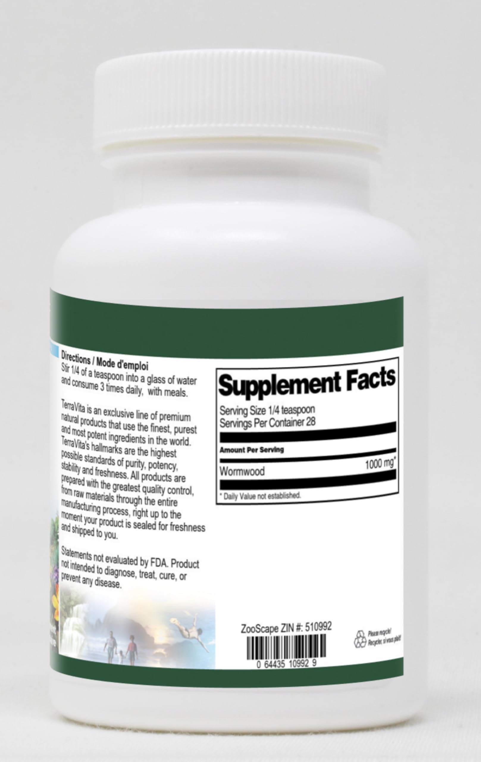 Organic Wormwood Herb Powder (Artemisia Absinthium) - 1 oz | Digestive Support & Natural Wellness | Perfect for Herbal Teas, Tinctures & Aromatherapy