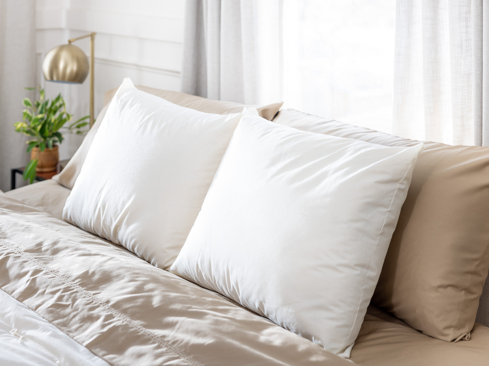 Premium 100% Natural Wool Pillow for Sleeping - Hypoallergenic, Breathable & Supportive - Perfect for Side, Back & Stomach Sleepers - Ideal for Home, Travel & Camping Use