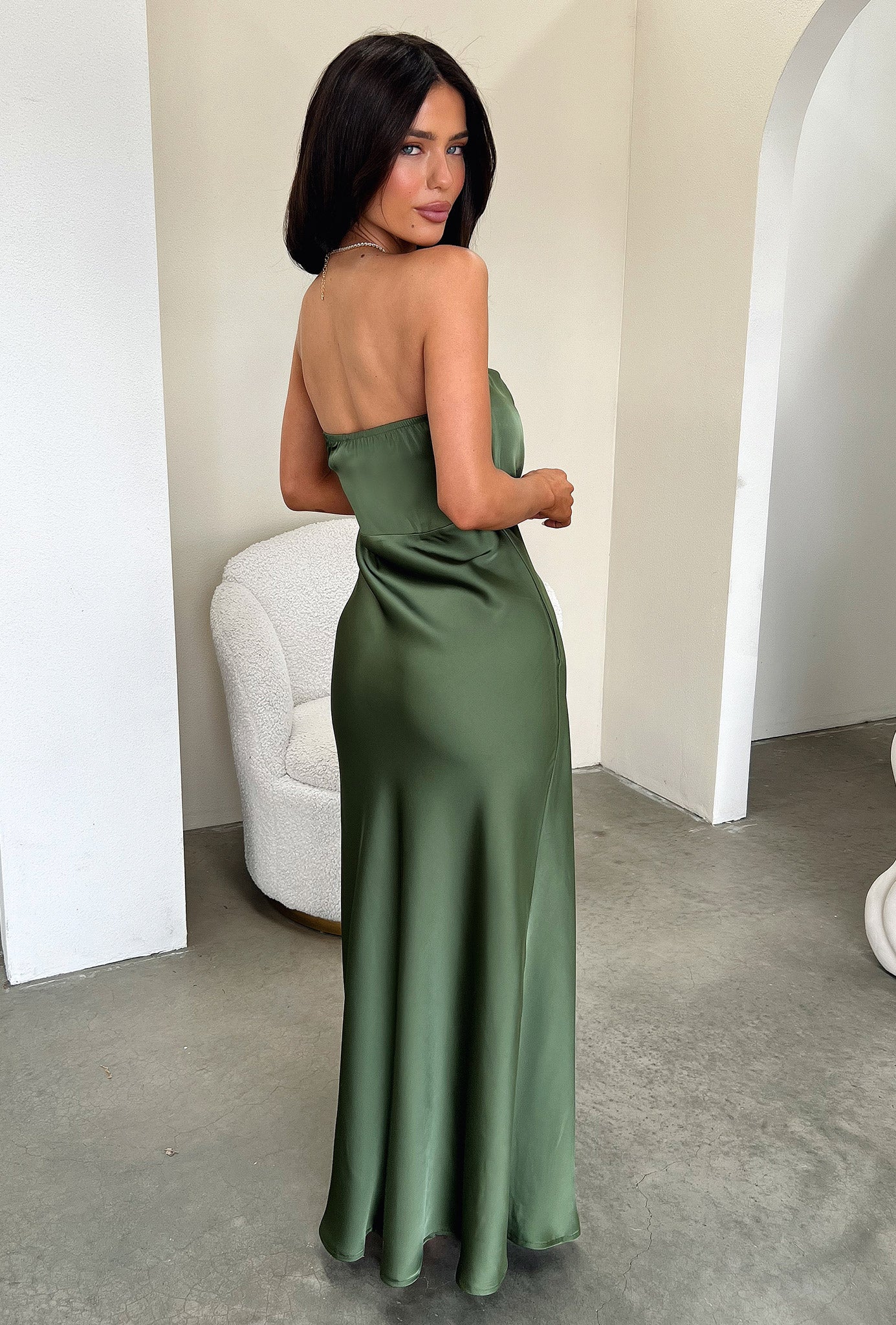 Elio Dress - Olive Green Women's Casual Summer Dress | Perfect for Beach, Vacation & Everyday Wear