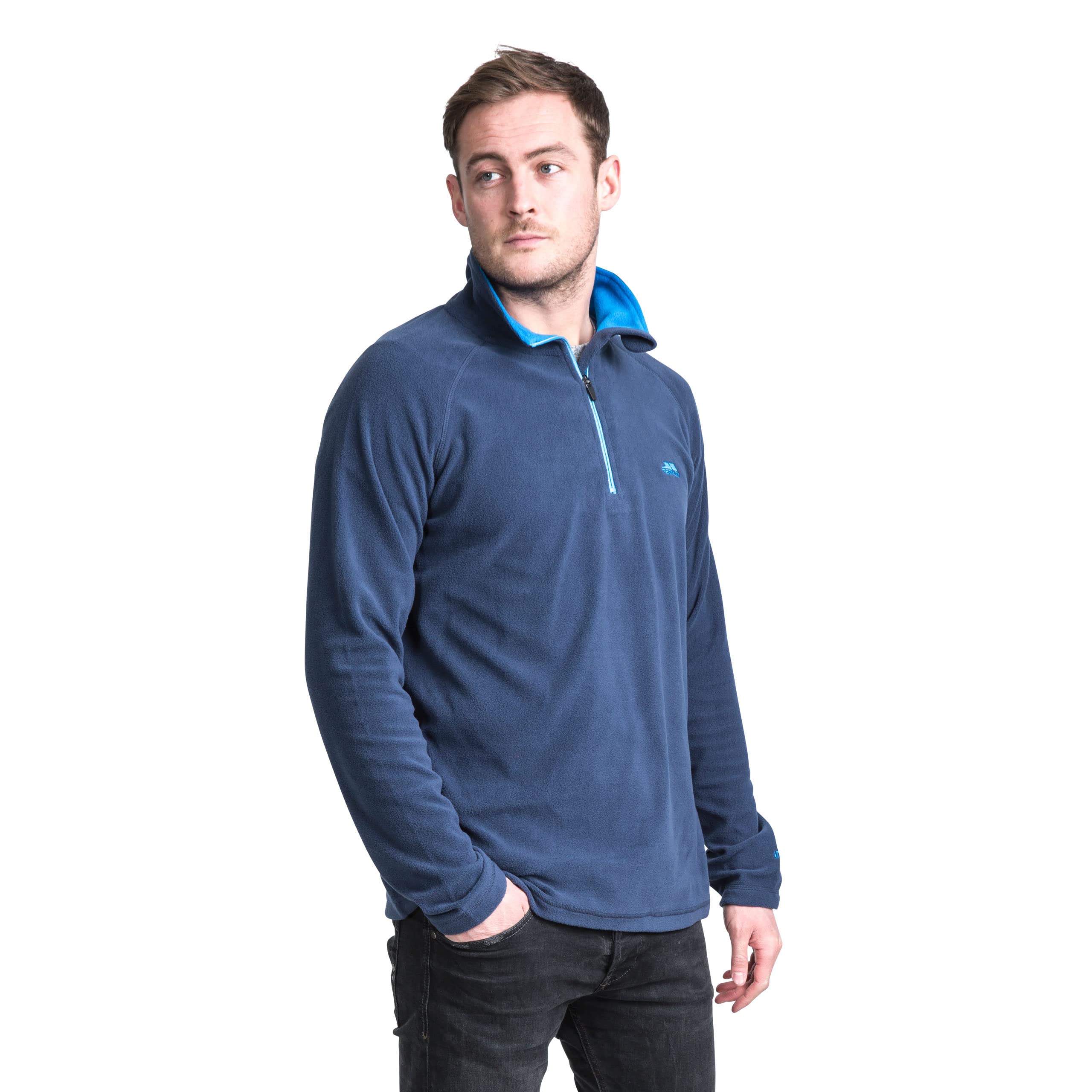 Trespass Men's Blackford Microfleece Jacket - Lightweight Warm Winter Coat for Hiking, Camping & Outdoor Activities