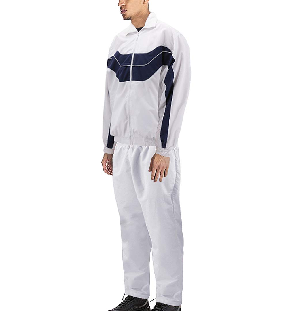 VKWear Men's Casual Running & Gym Tracksuit Set - Lightweight Workout Jogging Pants & Top for Fitness Training, Outdoor Sports & Lounge Wear