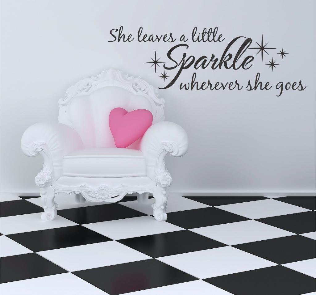 Sparkle Vinyl Wall Decal - 28x10