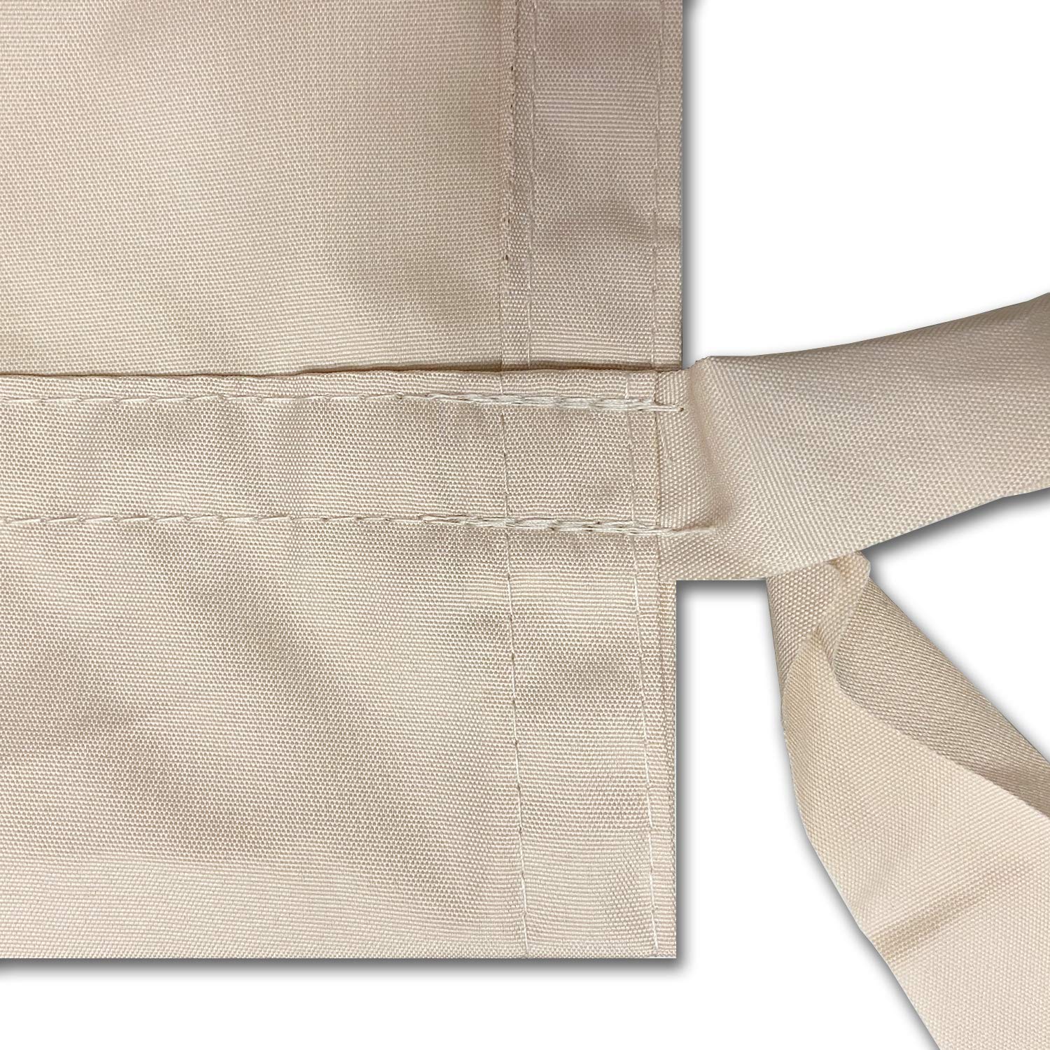 Waterproof Pergola Cover Replacement - Universal 16' x 8' Beige Canopy for Outdoor Patio, Garden, Deck & Backyard Shade Protection