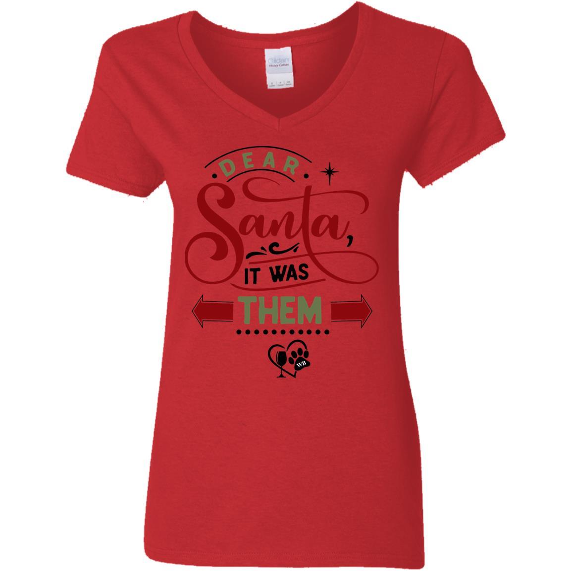 WineyBitches.Co Women's 5.3 oz V-Neck T-Shirt - Soft Cotton Casual Tee for Everyday Wear, Girls Night Out & Wine Tasting Events