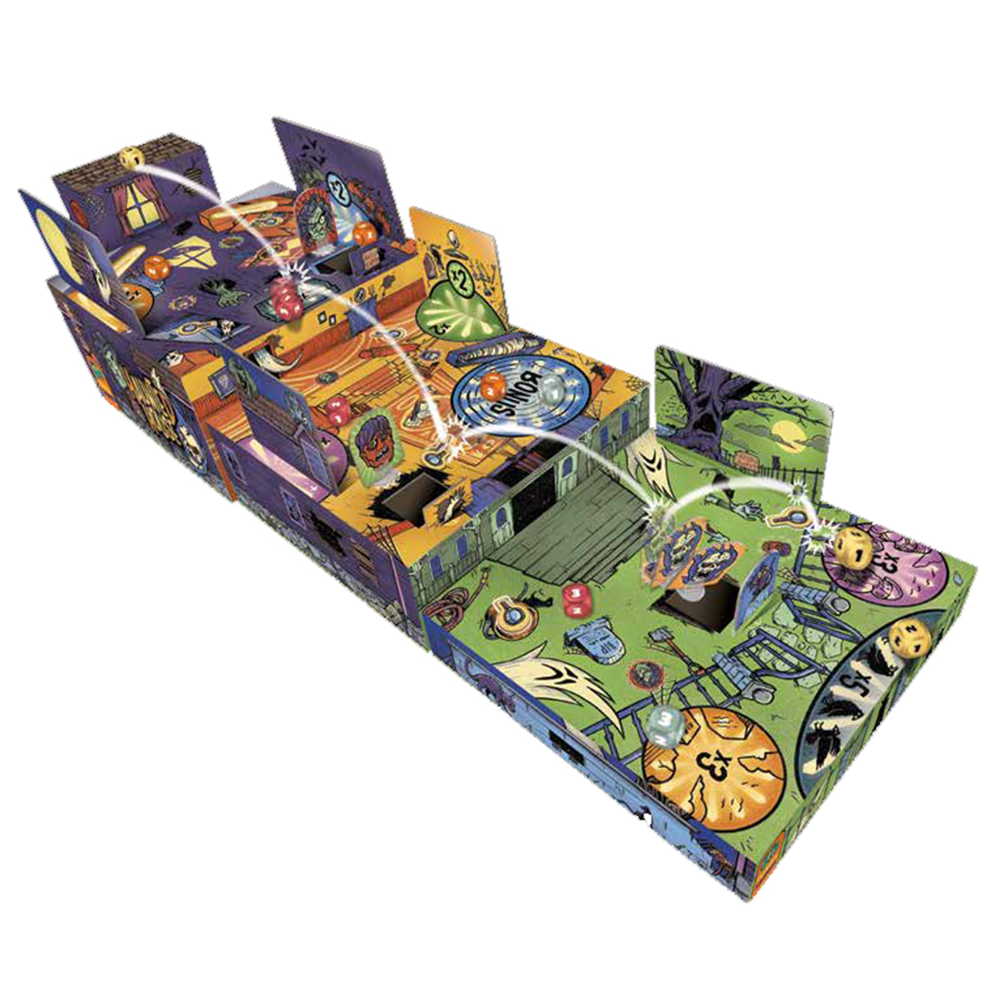 Boxtop Pinball Machine: Haunted House Theme - Vintage Arcade Game for Home Entertainment & Game Room Decor