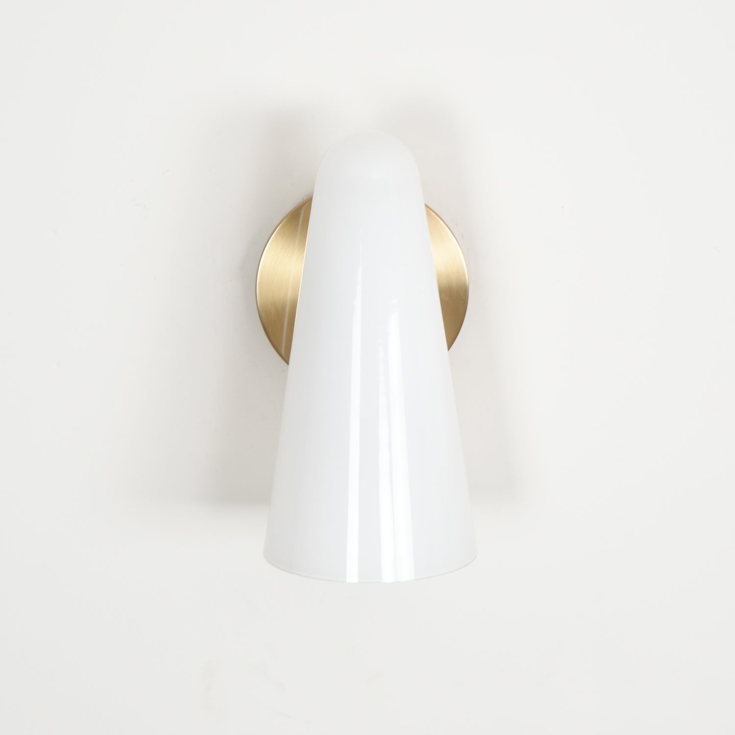 Modern Conical Glass Wall Lamp - Sleek & Stylish LED Sconce for Living Room, Bedroom, or Hallway Lighting